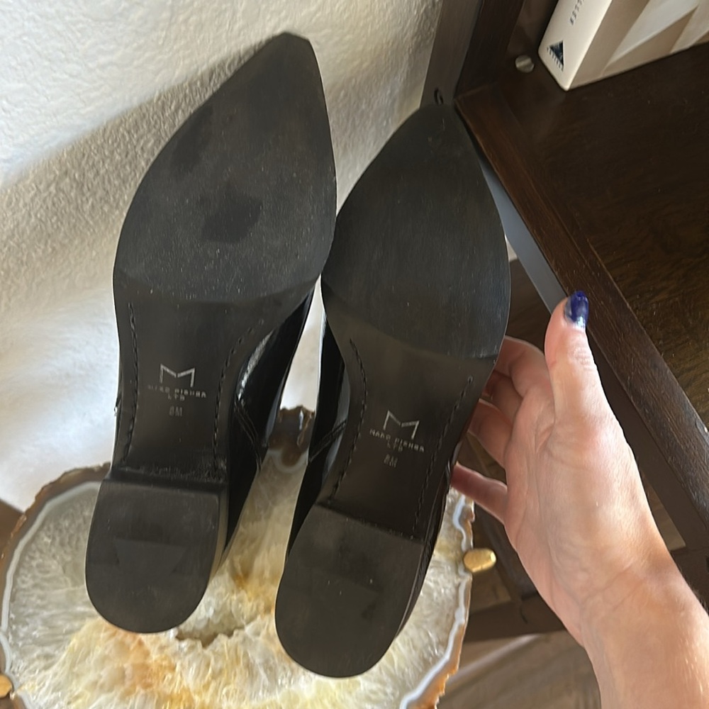 Marc Fisher Black patent leather Chelsea boots - Picture 5 of 5